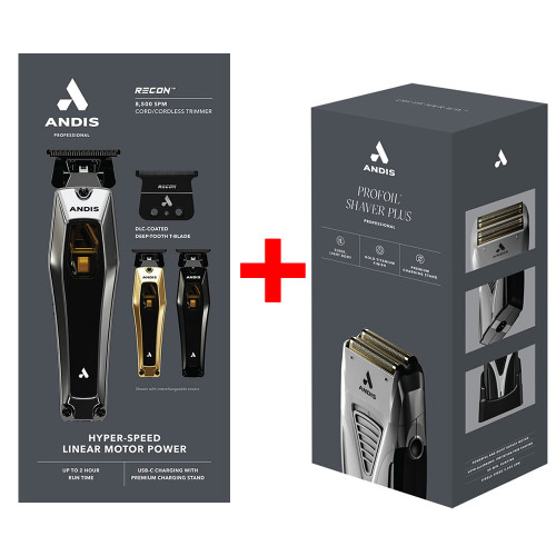 #562697-17255 Andis Recon Trimmer w/ FREE ProFoil Plus Shaver