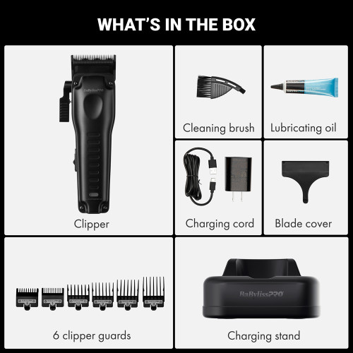 #FX82MB BabylissPro Compact LO-PRO Clipper - Black