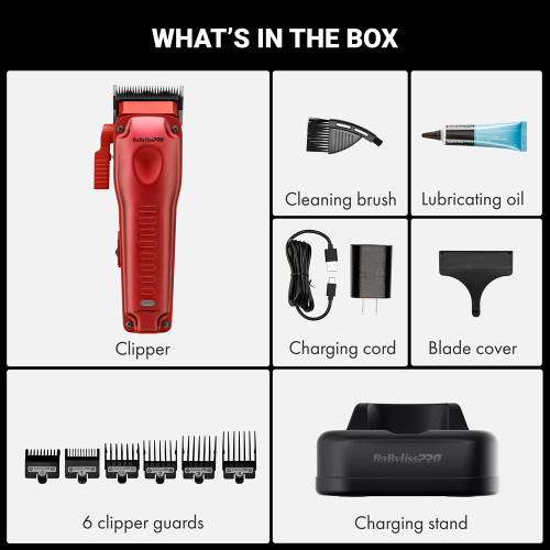 #FX82RD BabylissPro Compact LO-PRO Clipper - Red