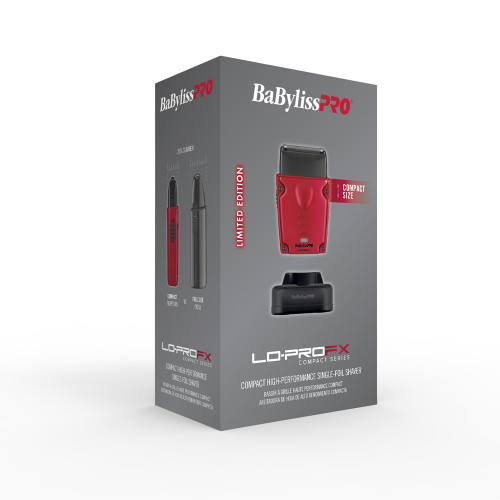 #FXLPFS1RD Babyliss Compact Lo-Pro Shaver - Red