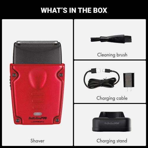 #FXLPFS1RD Babyliss Compact Lo-Pro Shaver - Red