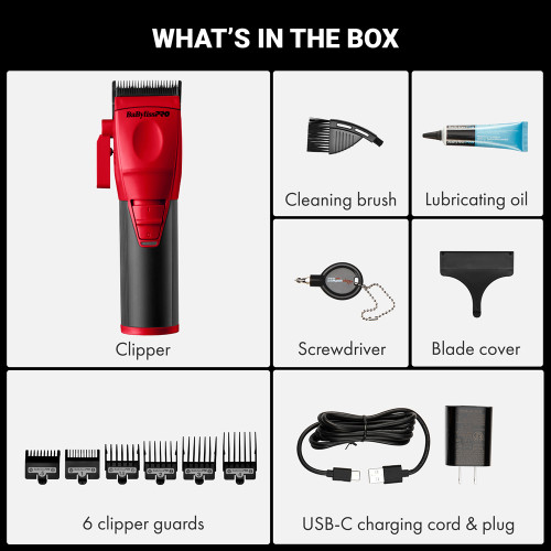 #FX86RD BABYLISSPRO COREFX CLIPPER - RED