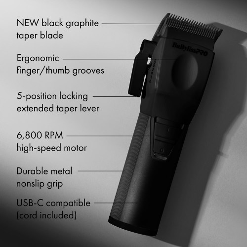 #FX86MB BABYLISSPRO COREFX CLIPPER - BLACK