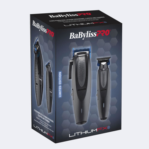 #FX73DUOCTMB BABYLISSPRO LITHIUMFX+ MATTE BLACK CLIPPER/TRIMMER COMBO