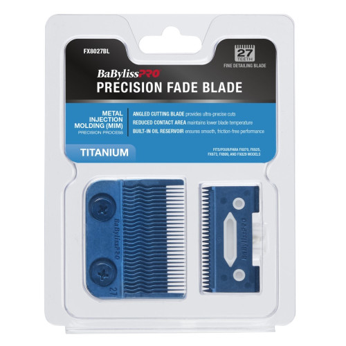 #FX8027BL BABYLISSPRO BLUE TITANIUM MIM PRECISION FADE BLADE