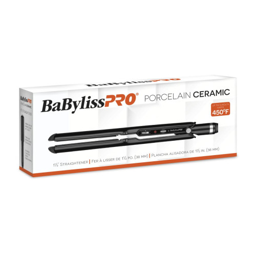 #BABP9559 BABYLISSPRO PORCELAIN CERAMIC FLAT IRON 1.5"
