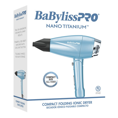 #BNT910 BABYLISSPRO NANO TITANIUM COMPACT FOLDING DRYER