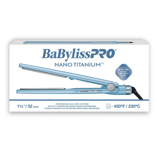#BNT9125 BABYLISSPRO NANO TITANIUM DUAL IONIC STRAIGHTENER 1.25"