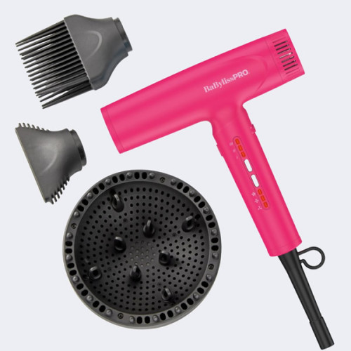 #BNTC9200HP BABYLISSPRO NANO LIGHT IONIC HIGH-SPEED DRYER (HOT PINK)