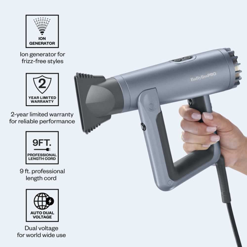 #BNTASQ1 BABYLISSPRO AIRSQUARE HIGH SPEED DRYER