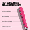 #BNT131THP BABYLISSPRO NANO TITANIUM ULTRA-SLEEK STRAIGHTENER 1.5" (HOT PINK)
