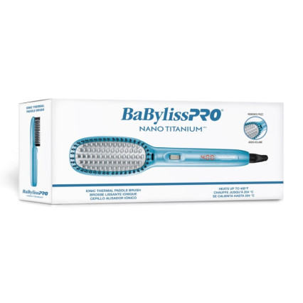 #BNTPB1UC  BABYLISSPRO NANO TITANIUM THERMAL PADDLE BRUSH