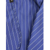 BARBER STRONG THE BARBER CAPE - BLUE w/ WHITE PINSTRIPES 