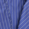 BARBER STRONG THE BARBER CAPE - BLUE w/ WHITE PINSTRIPES