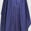 BARBER STRONG THE BARBER CAPE - BLUE w/ WHITE PINSTRIPES