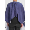 BARBER STRONG THE BARBER CAPE - BLUE w/ WHITE PINSTRIPES 