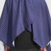 BARBER STRONG THE BARBER CAPE - BLUE w/ WHITE PINSTRIPES