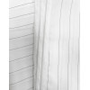 BARBER STRONG THE BARBER CAPE - WHITE w/ BLACK PINSTRIPES