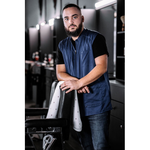 BARBER STRONG THE BARBER VEST - BLUE