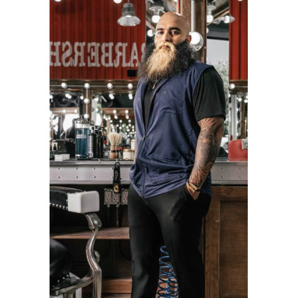 BARBER STRONG THE BARBER VEST - BLUE