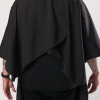 BARBER STRONG THE BARBER CAPE - BLACK w/ PINSTRIPES