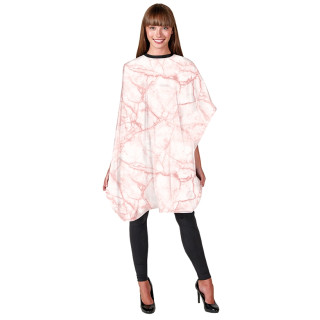 #391-ROSE MARBLE SHAMPOO CAPE - (ROSE QUARTZ)
