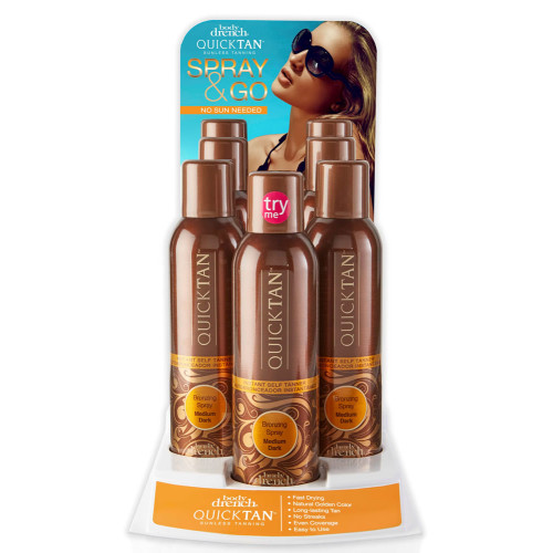 BODY DRENCH QUICK TAN SUNLESS TANNING MIST 6OZ DISPLAY