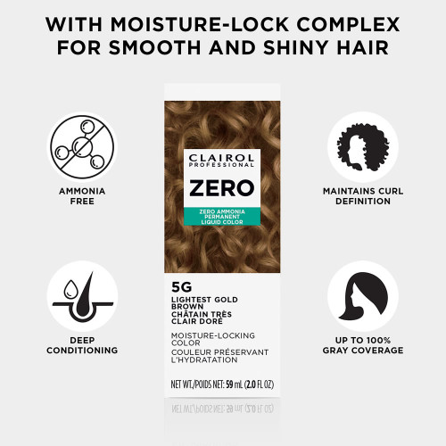 CLAIROL PROFESSIONAL CP ZERO AMMONIA FREE PERMANENT COLOR 2OZ