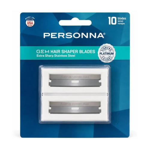 #60-0227 PERSONNA GEM HAIR SHAPER BLADES 10PK