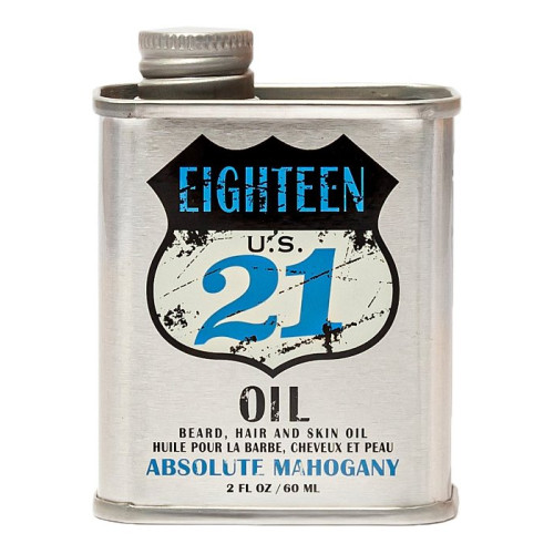 18.21 Man Made Oil - Beard, Hair & Skin Absolute Mahogany 2 oz