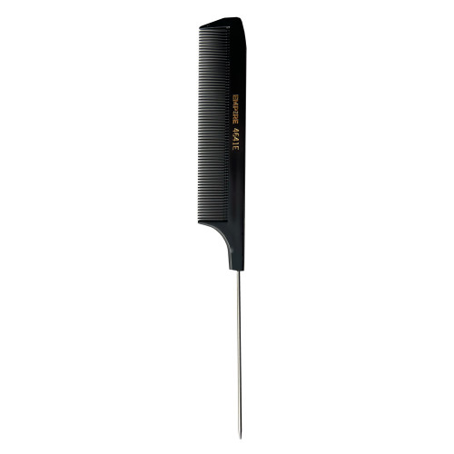 #4641E EMPIRE NITRILE RUBBER EXTRA FINE TOOTH STEEL PIN TAIL COMB 8.5" - 12PK
