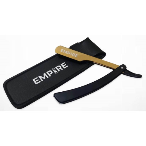 #EMP350 EMPIRE BLACK & GOLD STEEL RAZOR