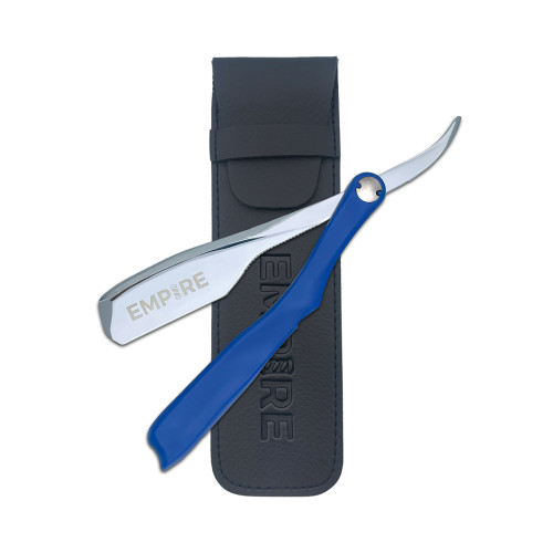 #EMP950 KAMISORI BLUE/STAINLESS FOLDING RAZOR