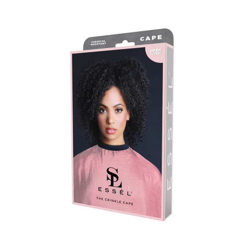 #SL205P ESSEL - CRINKLE CHEMICAL CAPE (PINK)
