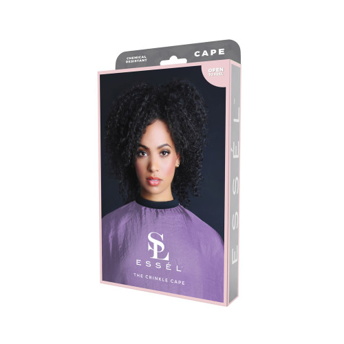 #SL205PU ESSEL - CRINKLE CHEMICAL CAPE (PURPLE)