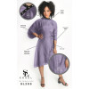 #SL205PU ESSEL - CRINKLE CHEMICAL CAPE (PURPLE)