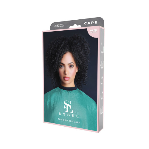 #SL205T ESSEL - CRINKLE CHEMICAL CAPE (TEAL)