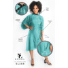 #SL205T ESSEL - CRINKLE CHEMICAL CAPE (TEAL)