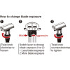 #F1-25-904 FEATHER ADJUSTABLE DOUBLE EDGE RAZOR HANDLE