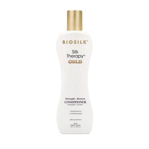 BIOSILK SILK THERAPY "GOLD" STRENGTH + RESTORE CONDITIONER 12OZ