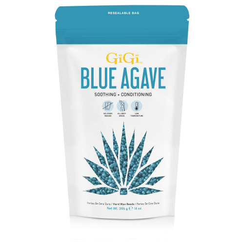 #44454 GIGI BLUE AGAVE HARD WAX BEADS 14 OZ