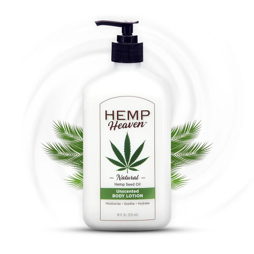 Hemp Heaven Unscented Body Lotion 18oz