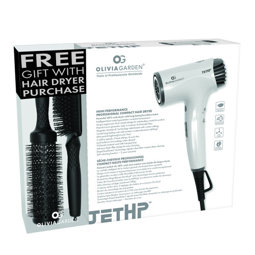 #JHPDR1DLO1 OLIVIA GARDEN JETHP HIGH-PERFORMANCE COMPACT DRYER