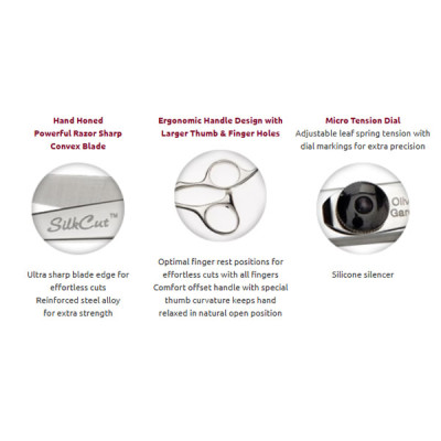 OLIVIA GARDEN SILKCUT XL BARBER SHEAR INTRO CASE #SK-CO2XL