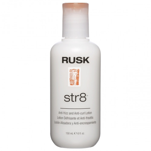 RUSK STR8 ANTI-FRIZZ & CURL LOTION 6OZ