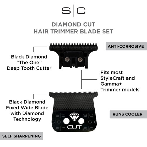 #SC541B STYLECRAFT DIAMOND CUT DLC TRIMMER BLADE W/ "THE ONE" CUTTER