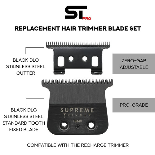 #TB440 Supreme Recharge Trimmer Replacement Blade (Standard)