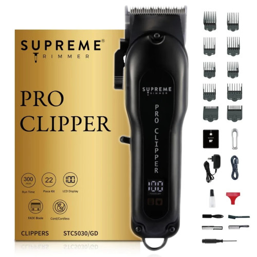 #STC5030/BK Supreme Pro Clipper - Black