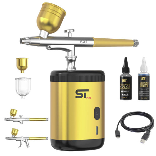 #AG1-GOLD ST Pro Airbrush Kit - Gold