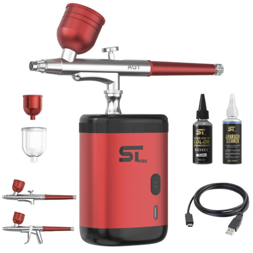 #AG1-R  STpro Airbrush Kit - Red